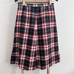 Pendleton Vintage Holiday Plaid Virgin Wool Classic Skirt Size 14